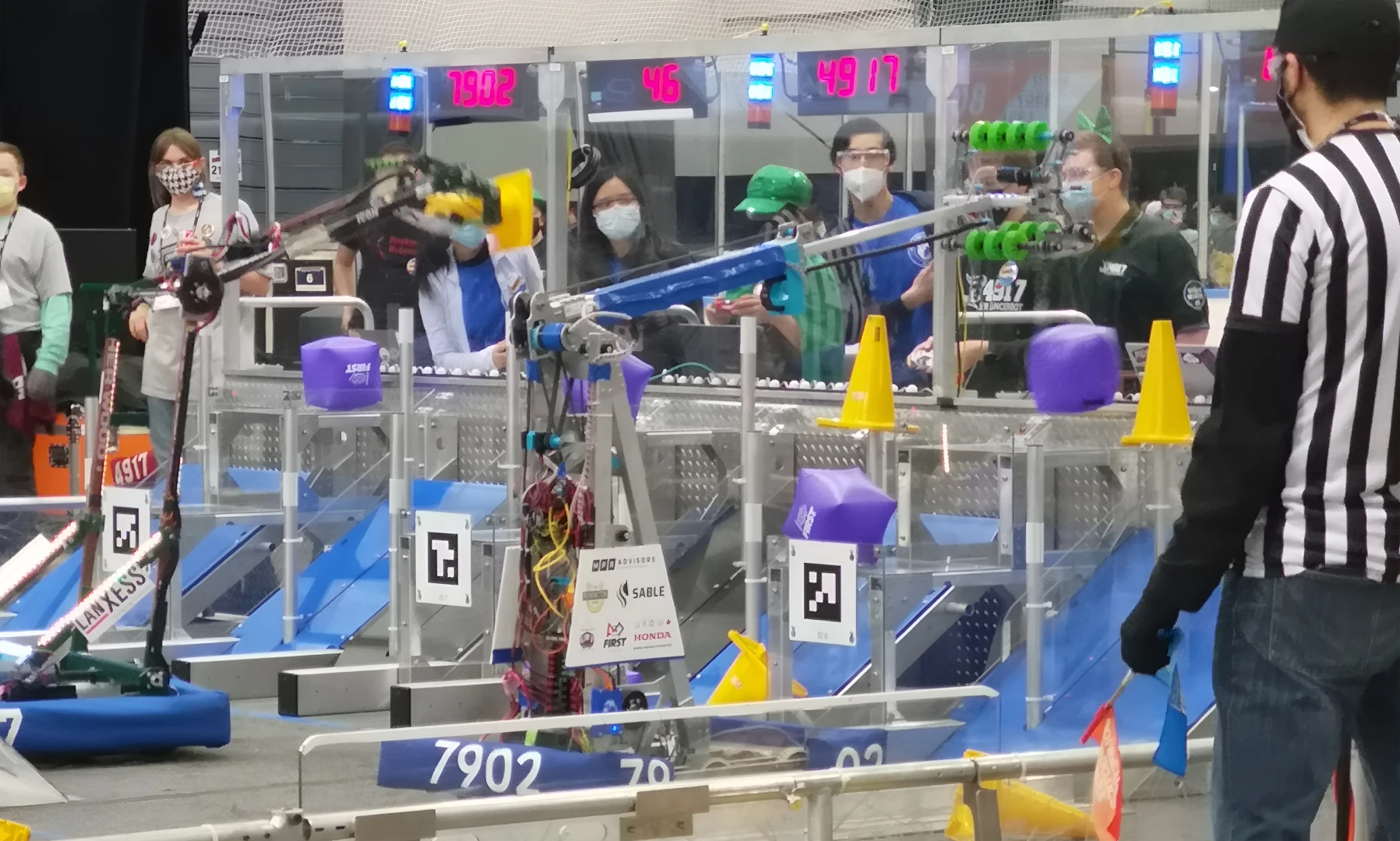 The team's robot at the Western University 2023 event.
